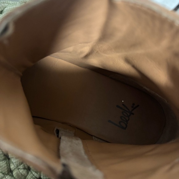 Beek Quail Slouchy Zip Bootie Saddle Brown Leather Round Toe Ankle Boots - Picture 13 of 14